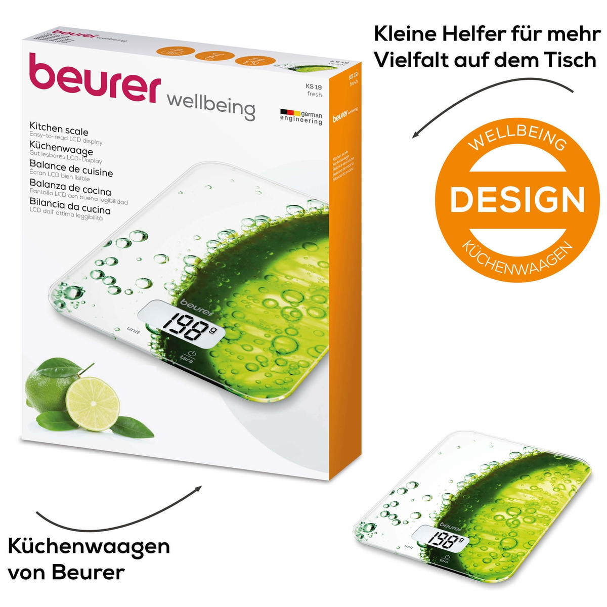 Beurer KS 19 kuhinjska vaga, Fresh