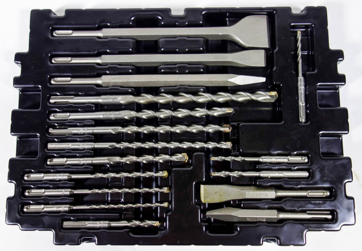 Makita 17 - dijelni set SDS-plus svrdla i dlijeta u MAKPAC koferu