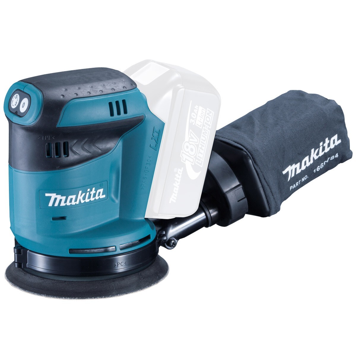 Makita akumulatorska ekscentrična brusilica DBO180Z (18V,Li-ion,bez aku) - SAMO ALAT