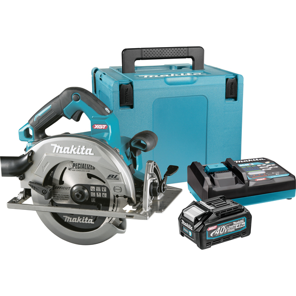 Makita akumulatorska ručna kružna pila XGT HS003GM201 (40Vmax, 190mm, 2x4Ah) brushless motor