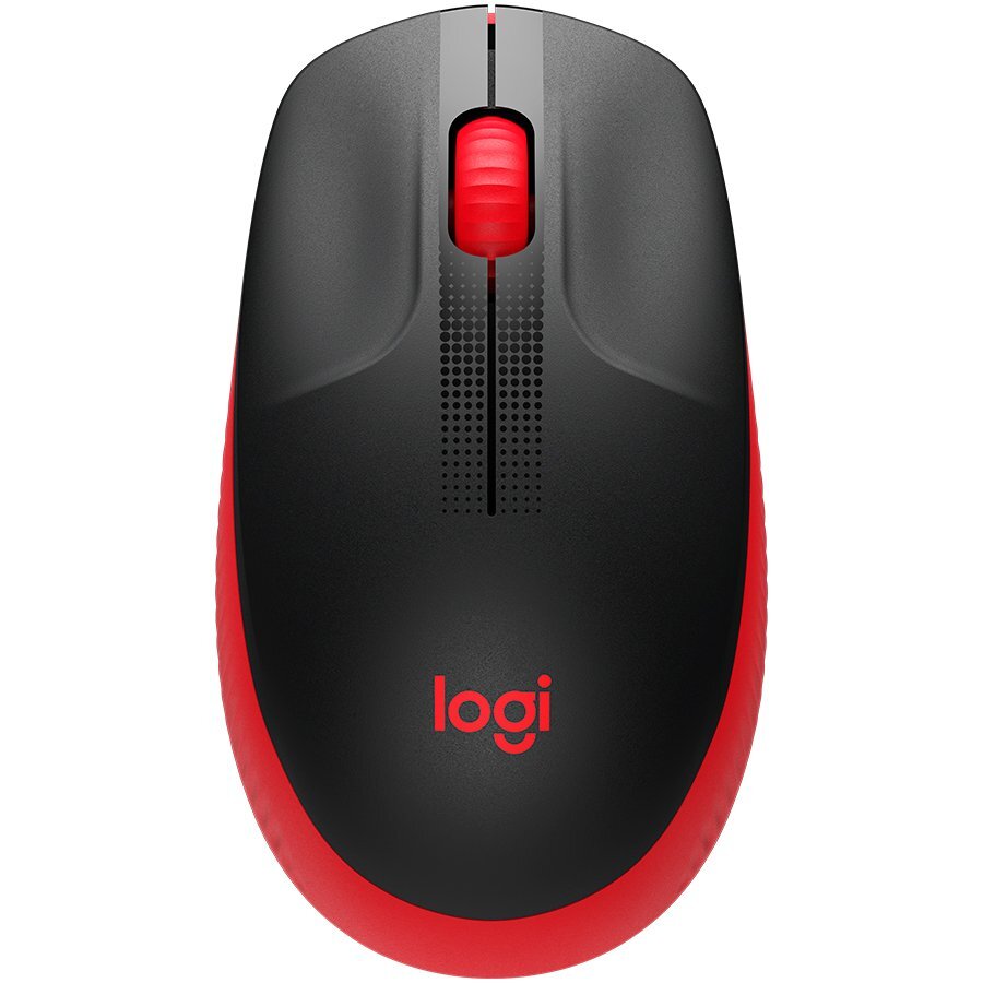 Logitech miš M190 Full-size wireless - RED - 2.4GHZ - EMEA - M190