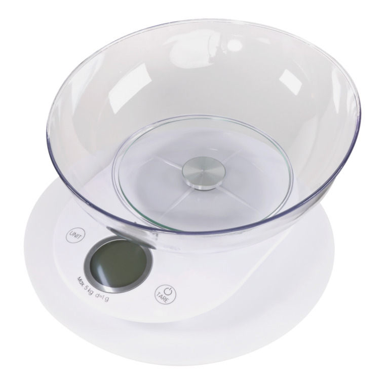 VIVAX kuhinjska vaga KS-505BW od 1 g do 5.000 g; BIJELA