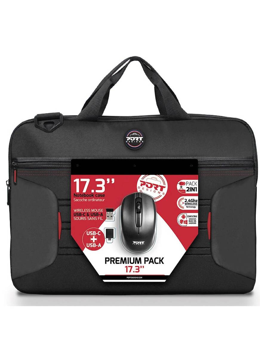 PORT torba PREMIUM PACK 17" + Miš
