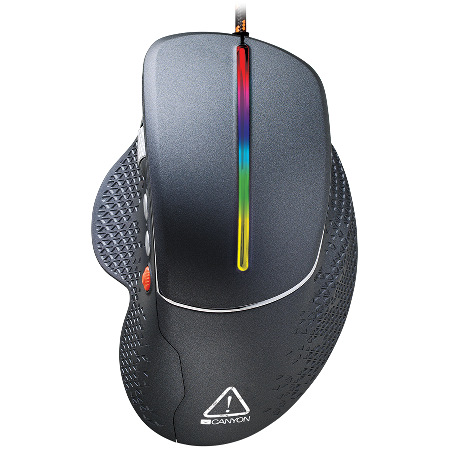 CANYON gaming miš Apstar GM-12 CND-SGM12RGB, RGB, žičani, sivi