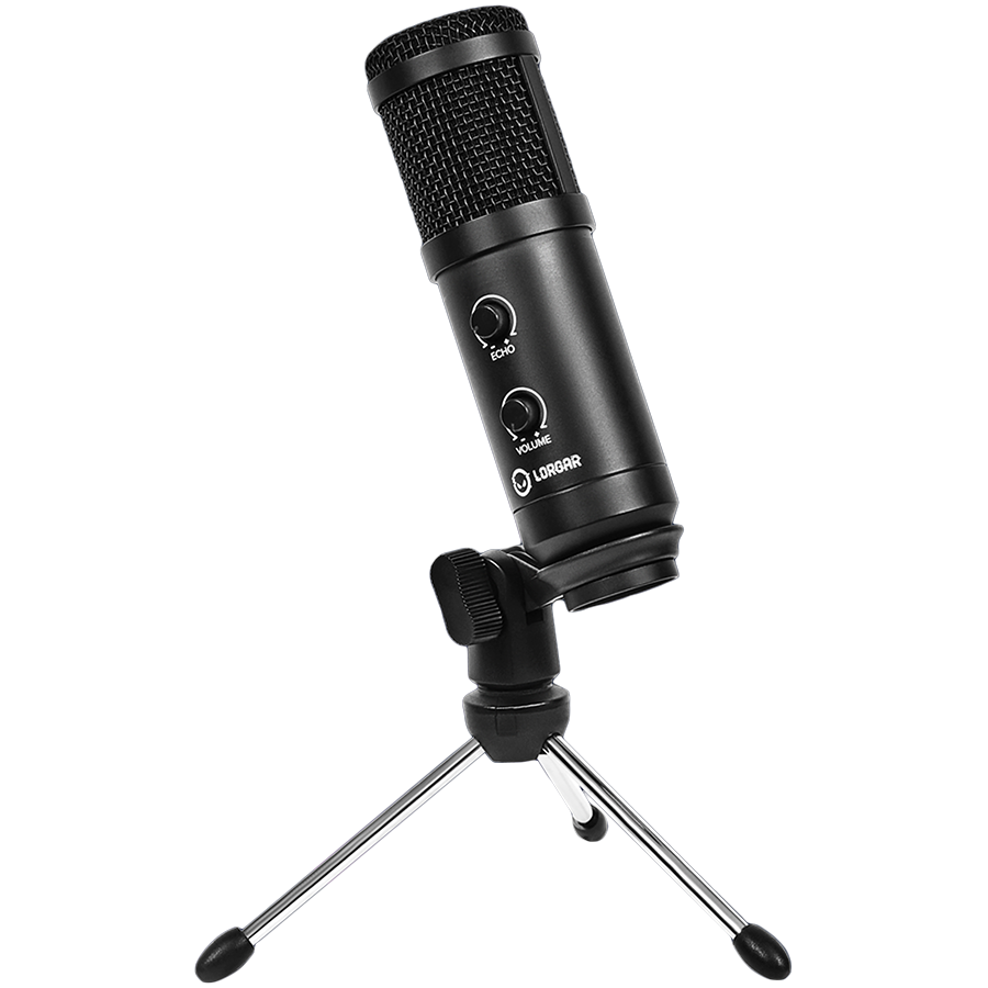LORGAR mikrofon Gaming LRG-CMT313, crni, USB condenser