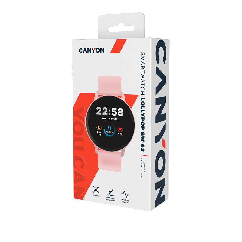 CANYON Lollypop SW-63 Pametni sat, Pink