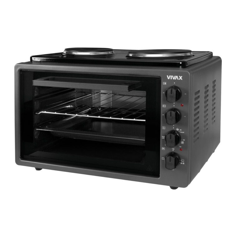 VIVAX mini pećnica MO-4201 B; Pećnica 1300 W, Grijaće ploče 1500 W+1000 W; 42.0 L.; CRNA