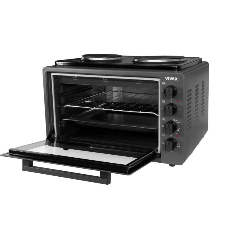 VIVAX mini pećnica MO-4201 B; Pećnica 1300 W, Grijaće ploče 1500 W+1000 W; 42.0 L.; CRNA