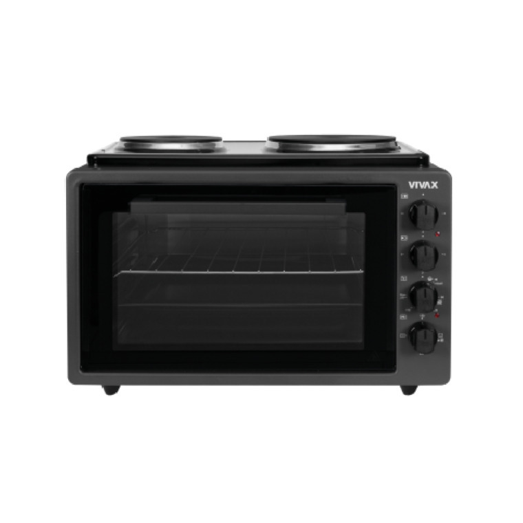 VIVAX mini pećnica MO-4201 B; Pećnica 1300 W, Grijaće ploče 1500 W+1000 W; 42.0 L.; CRNA