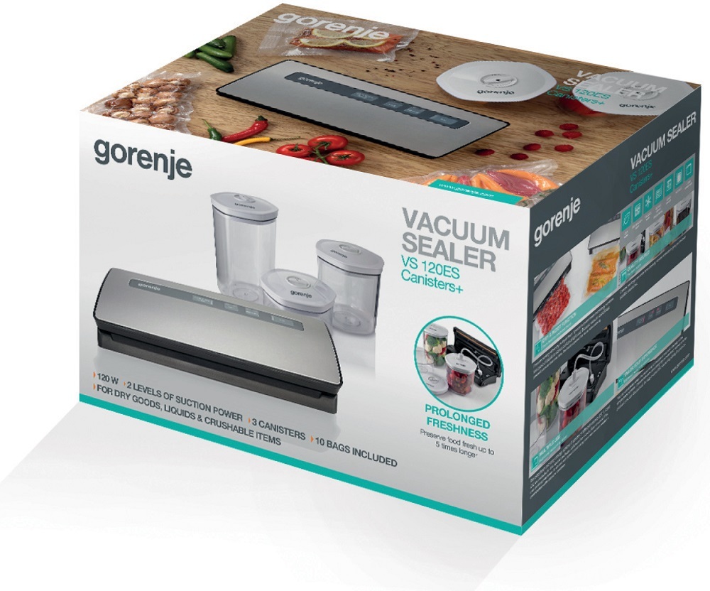 Gorenje varilac folije VS 120 E + 3 posude