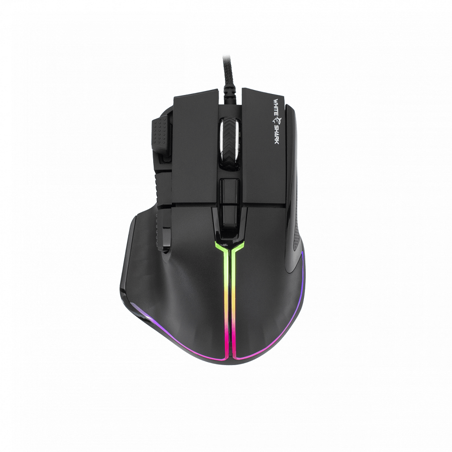 WHITE SHARK gaming miš GM-9006 MARROK RGB, crni