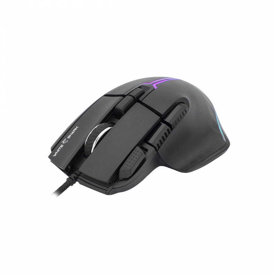 WHITE SHARK gaming miš GM-9006 MARROK RGB, crni