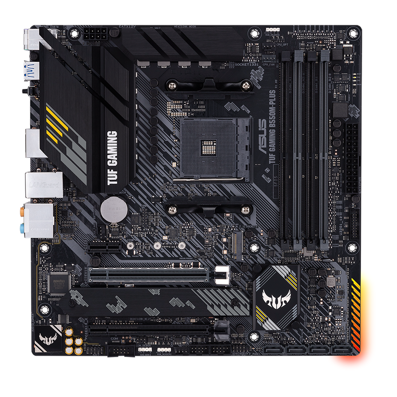 ASUS matična ploča TUF GAMING B550M-PLUS, AMD B550, AM4, 4xDDR4, HDMI, DP, 2xM.2, RAID, micro ATX