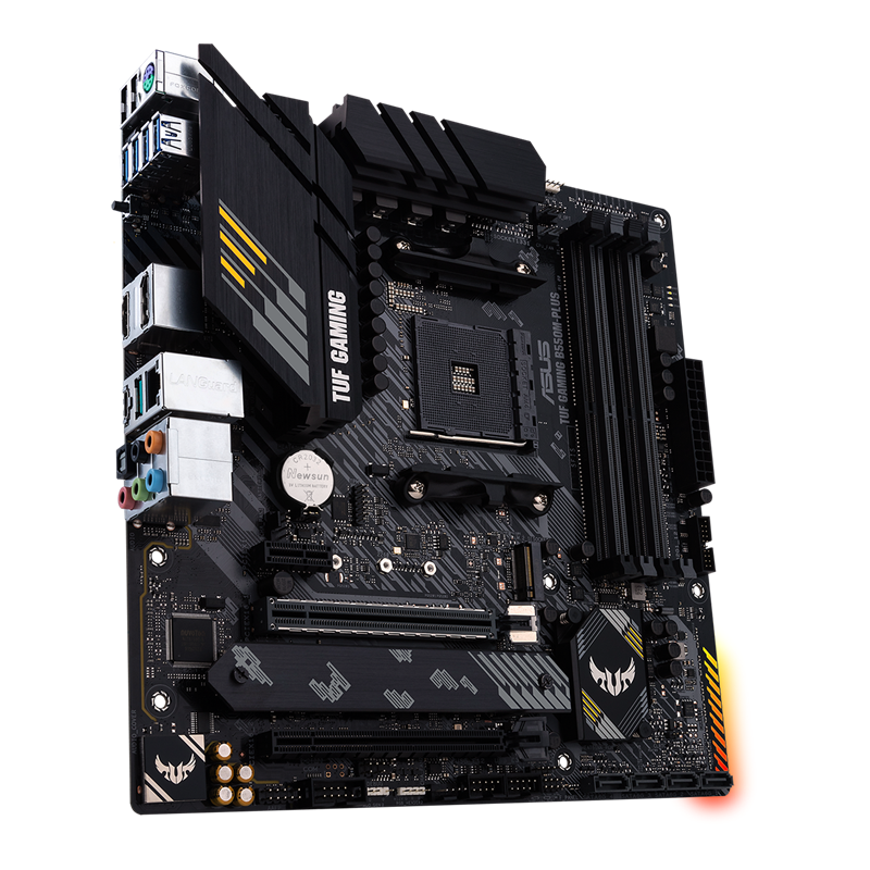 ASUS matična ploča TUF GAMING B550M-PLUS, AMD B550, AM4, 4xDDR4, HDMI, DP, 2xM.2, RAID, micro ATX