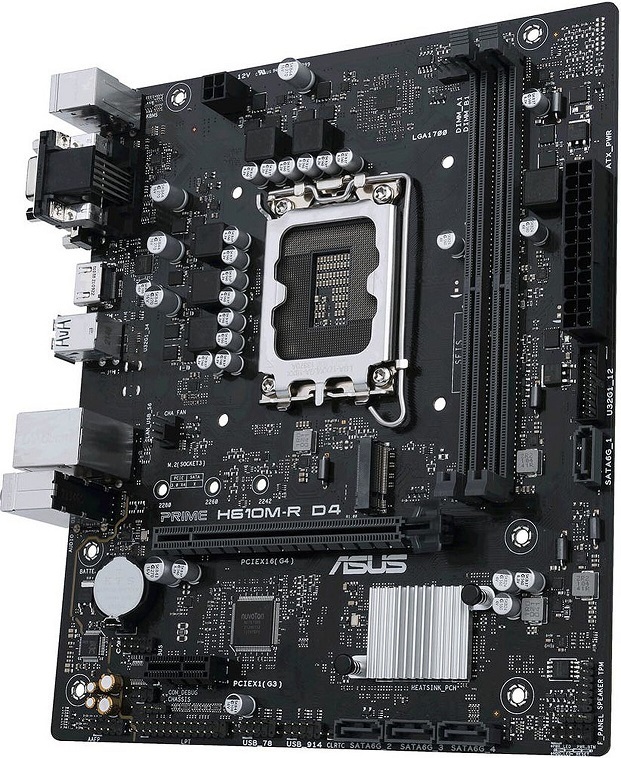 ASUS matična ploča PRIME H610M-R D4-SIIntel H610, LGA1700, 2xDDR4, m.2, VGA, DVI, HDMI, mATX