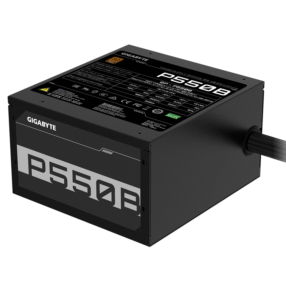 Gigabyte napajanje PSU 550W, 80+ bronze6xSATA, 2xPCIe 6+2 Pin, 3x4Pin, 1xFloppy