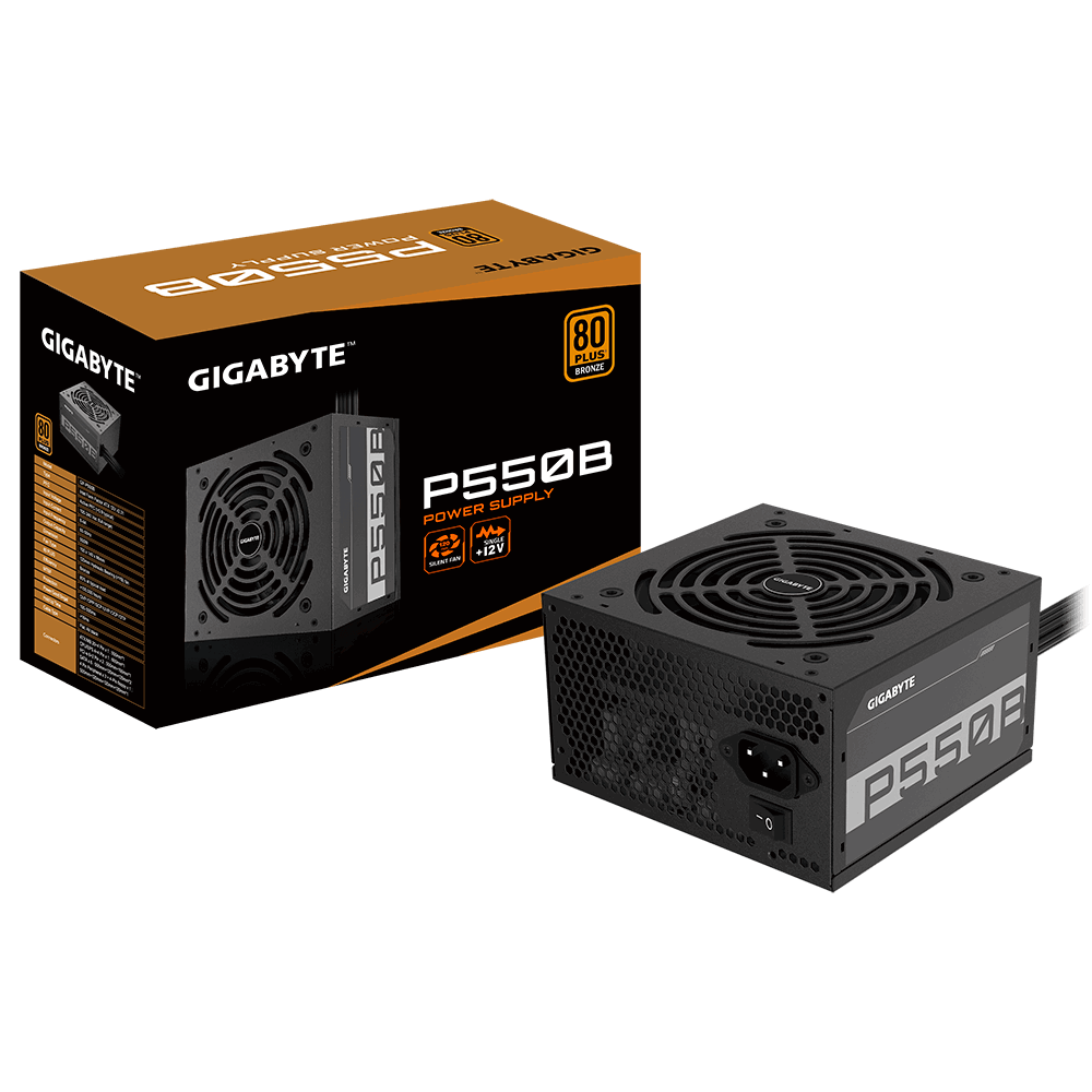 Gigabyte napajanje PSU 550W, 80+ bronze6xSATA, 2xPCIe 6+2 Pin, 3x4Pin, 1xFloppy
