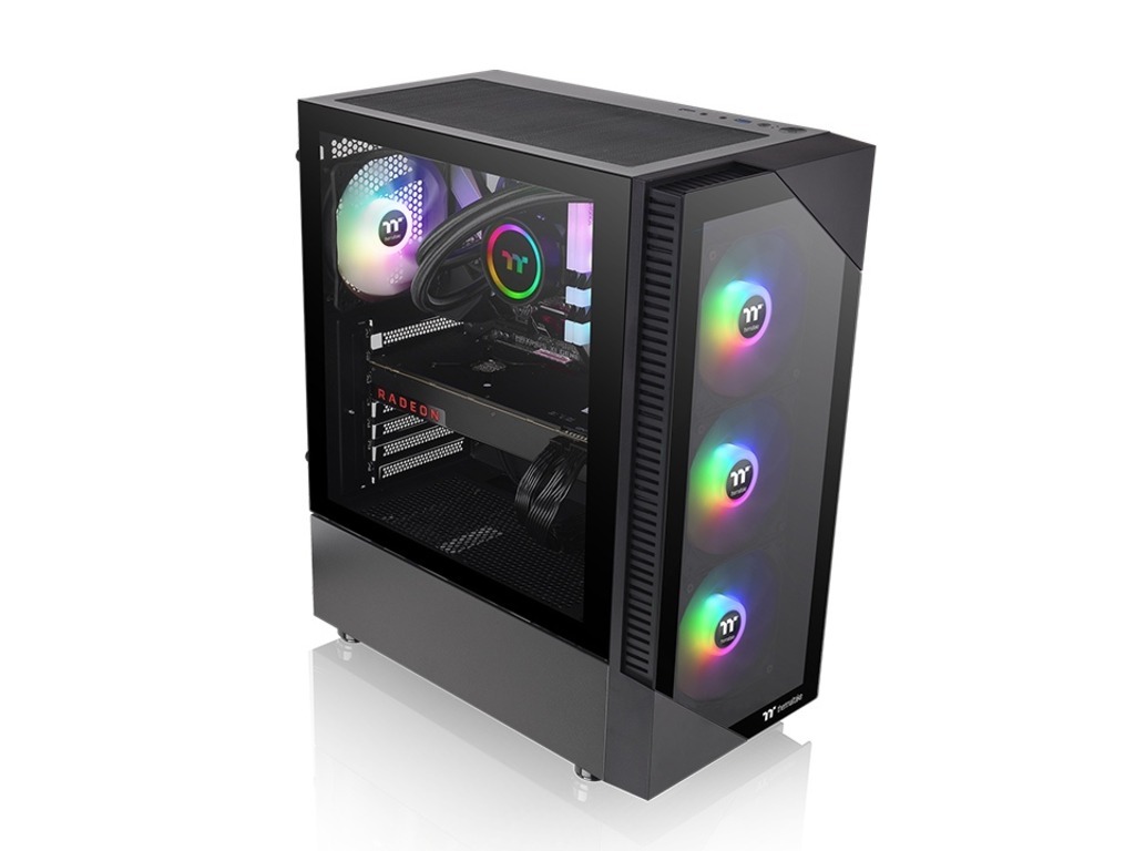 Thermaltake kućište View 200 TG ARGB Mid tower, Tempered glass, 3x 120mm ARGB Lite fan
