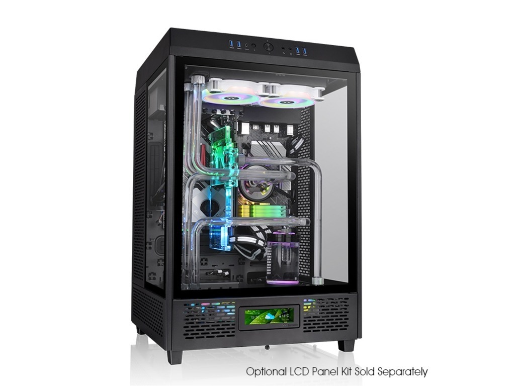Thermaltake kućište The Tower 500 Mid tower case, TG, 2x Standard 120mm fan