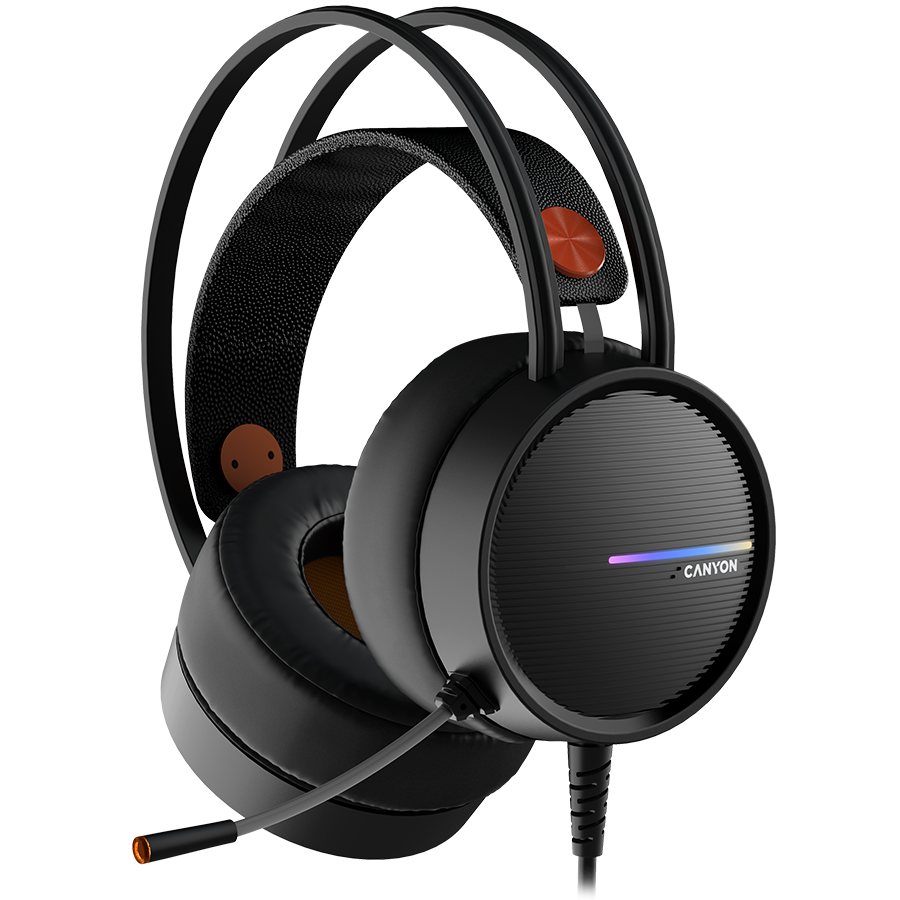 CANYON gaming slušalice INTERCEPTOR GH-8A, žičane ,crne