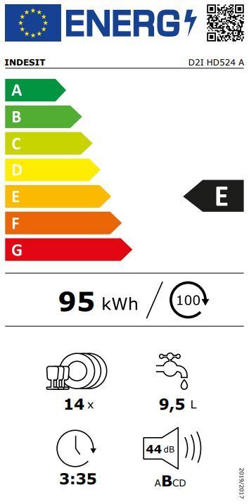 Indesit perilica posuđa D2I HD524 A