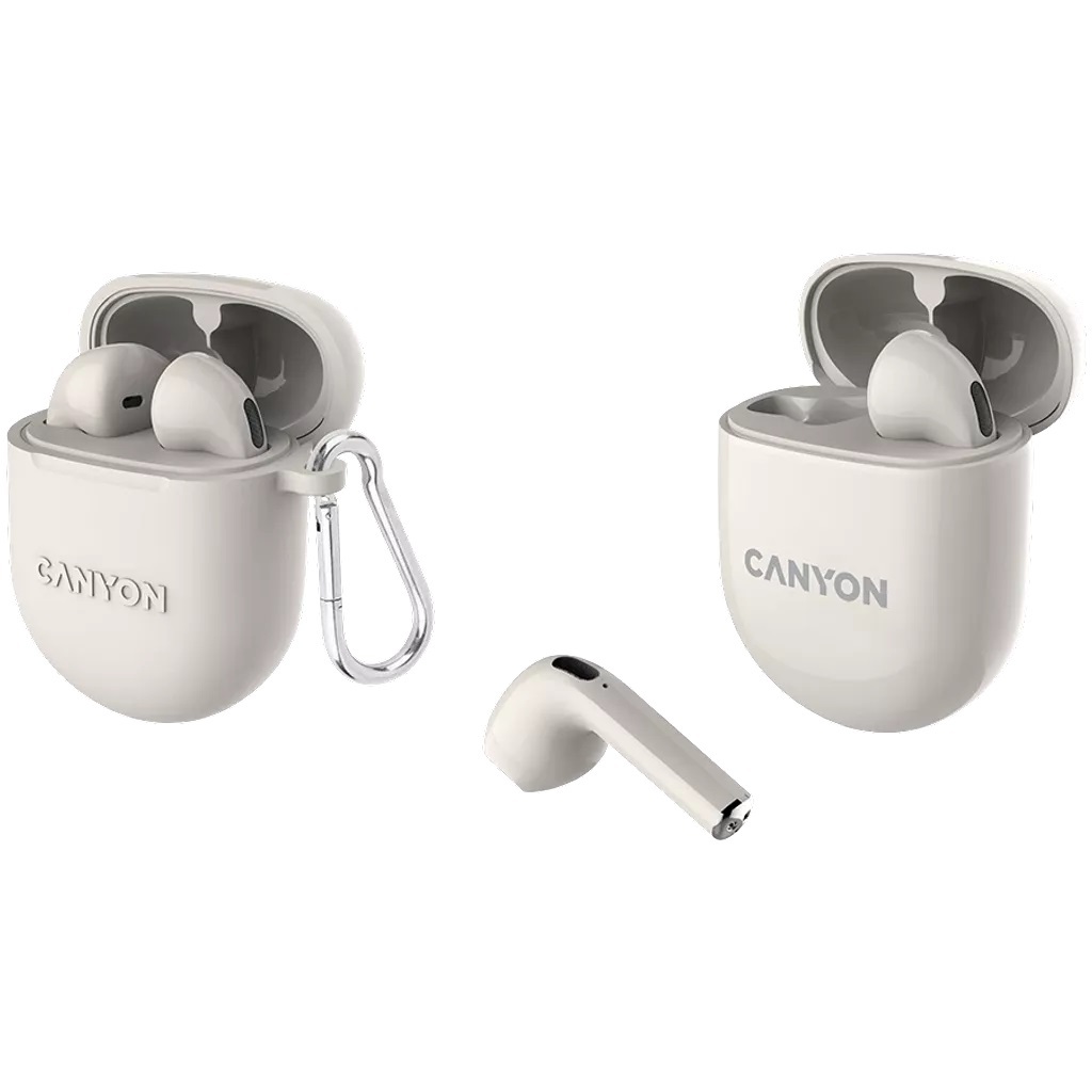 CANYON Bluetooth slušalice, CNS-TWS6BE, Bež