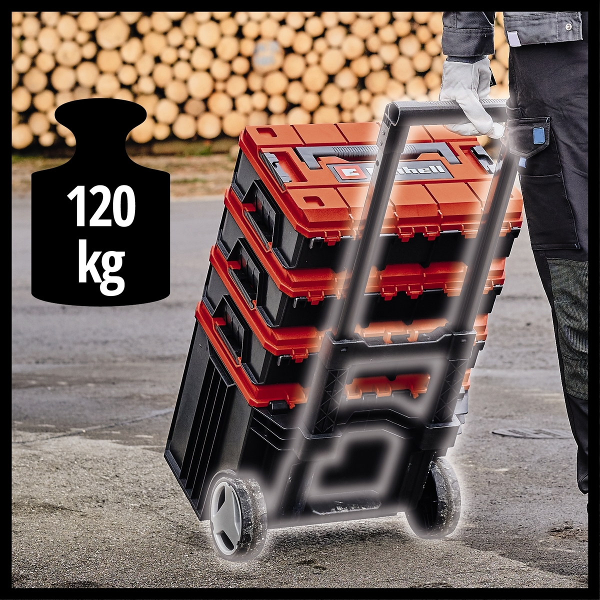 Einhell E-Case L, kovčeg s kotačima za PXC alate