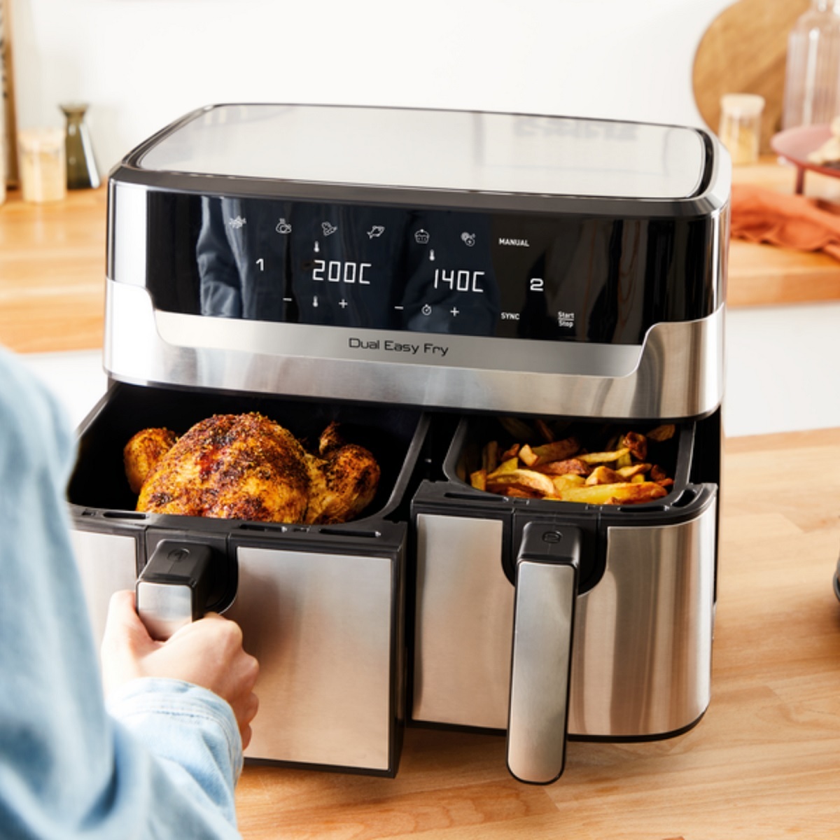 Tefal friteza EY905D10 Dual Easy Fry & Grill