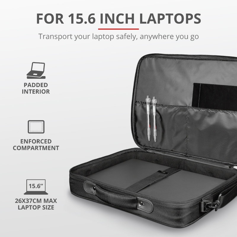 Trust torba za laptop Atlanta 15.6" ECO, CRNA