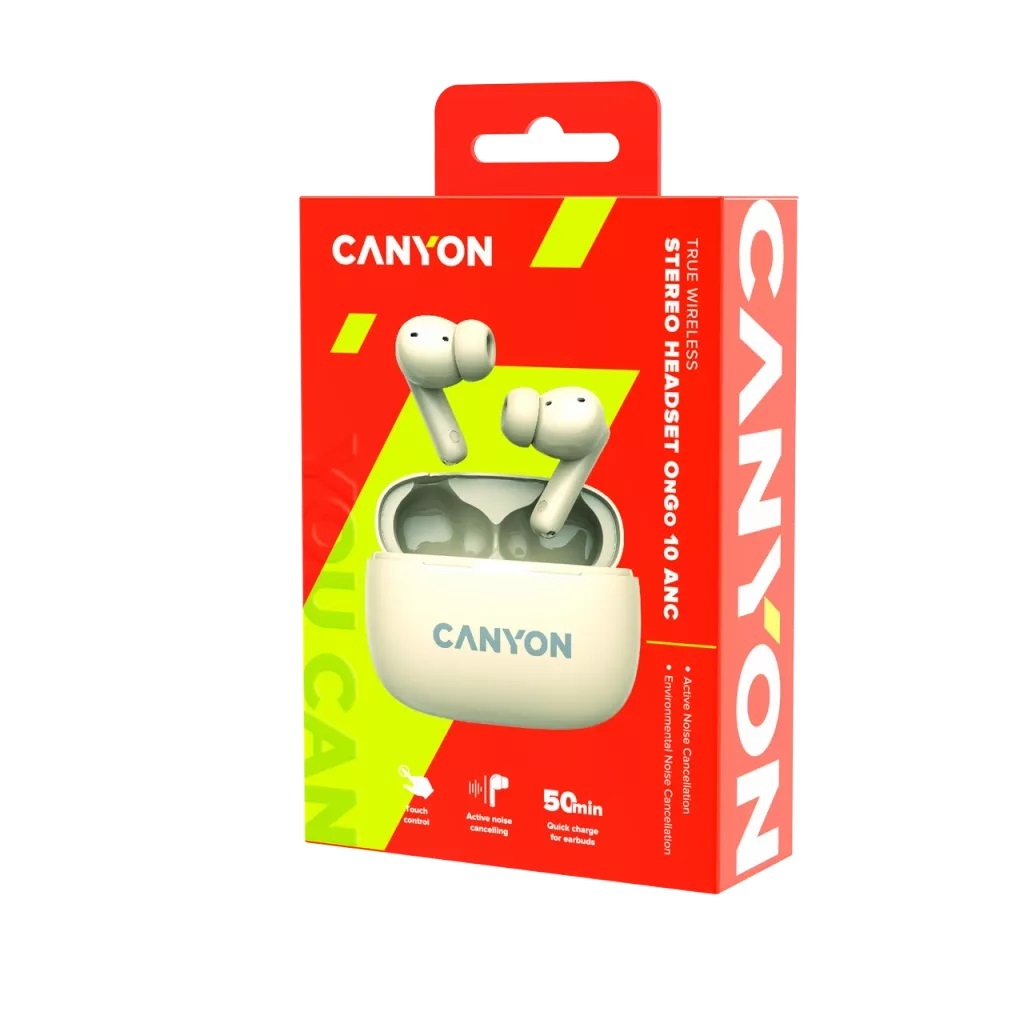 CANYON OnGo Bluetooth slušalice CNS-TWS10BG, Beige