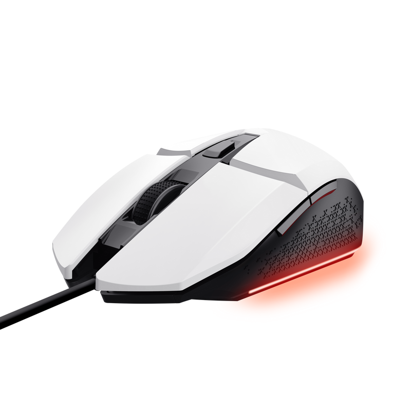 Trust gaming miš GXT109B Felox, žičani, bijeli