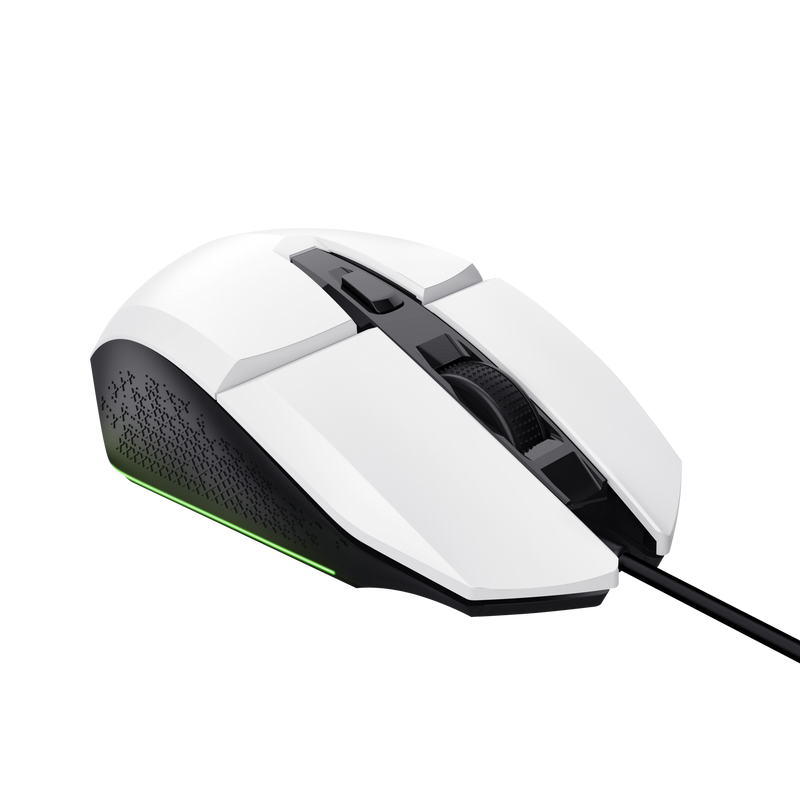 Trust gaming miš GXT109B Felox, žičani, bijeli