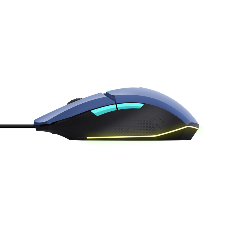 Trust gaming miš GXT109B Felox, žičani, plavi