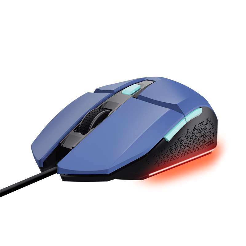 Trust gaming miš GXT109B Felox, žičani, plavi