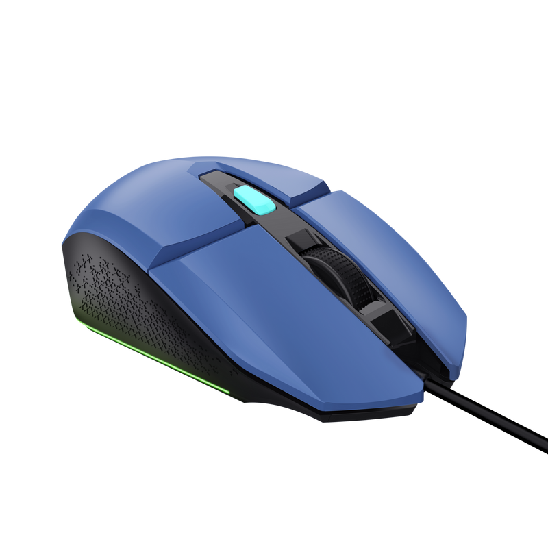 Trust gaming miš GXT109B Felox, žičani, plavi
