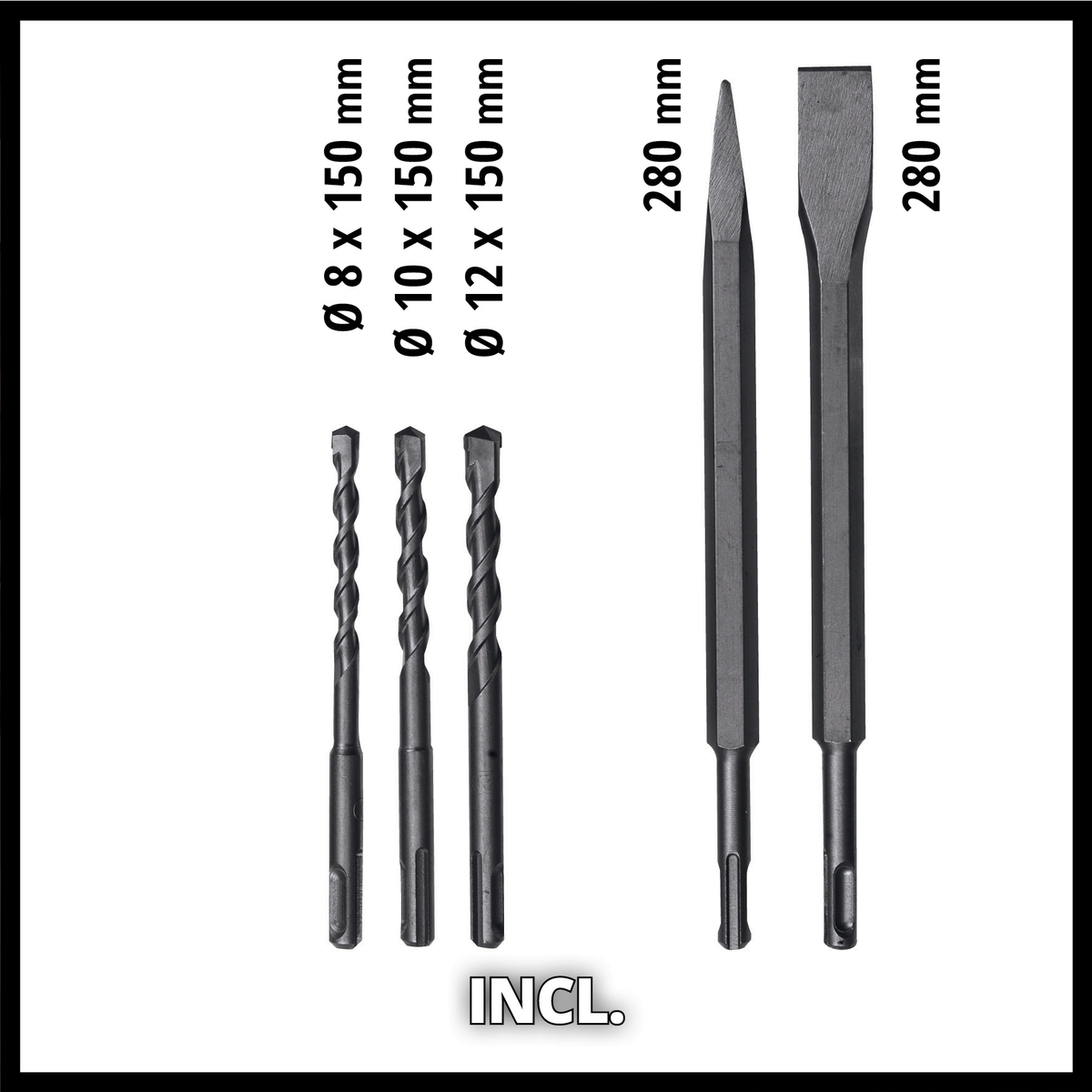 Einhell čekić bušilica u setu, TE-RH 32 4F Kit