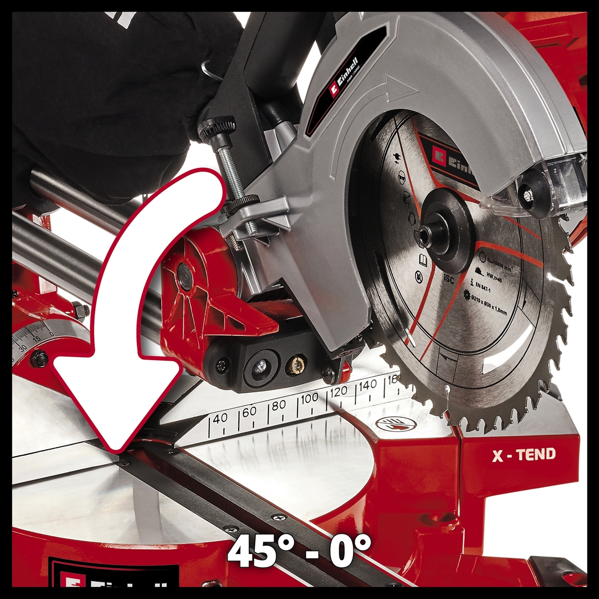 Einhell akumulatorska potezna preklopna pila TE-SM 36/210 Li-Solo