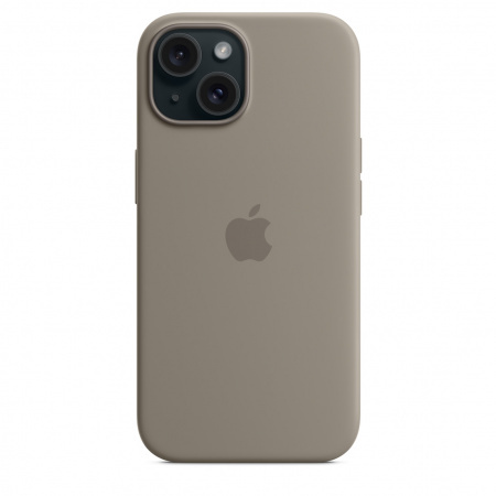 Apple iPhone 15 Silicone Case w MagSafe - Clay