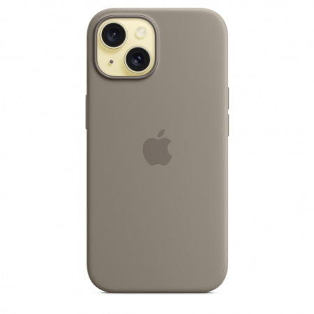 Apple iPhone 15 Silicone Case w MagSafe - Clay