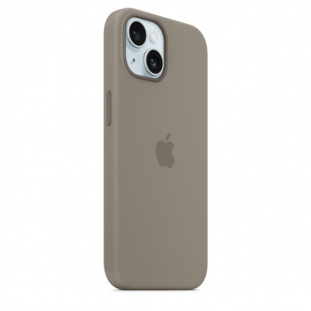 Apple iPhone 15 Silicone Case w MagSafe - Clay