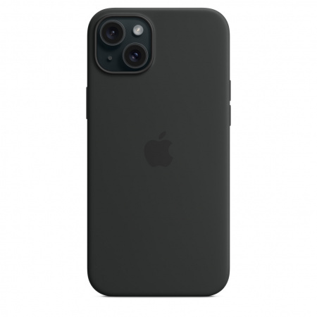 Apple iPhone 15 Plus Silicone Case w MagSafe - Black