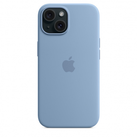 Apple iPhone 15 Silicone Case w MagSafe - Winter Blue