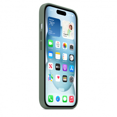 Apple iPhone 15 Silicone Case w MagSafe - Cypress