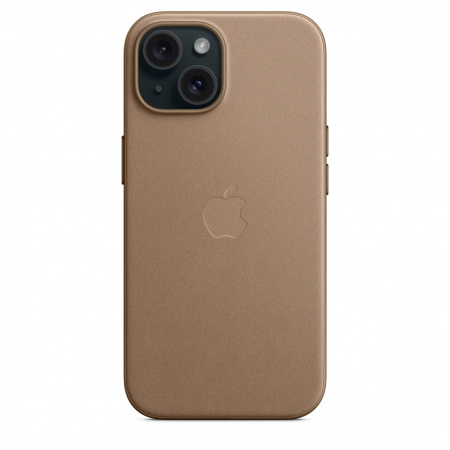 Apple iPhone 15 FineWoven Case w MagSafe - Taupe