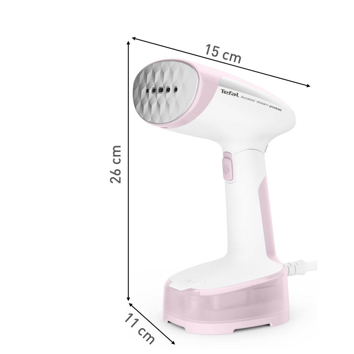 TEFAL vertikalna pegla na paru DT3050E1, putna, 1300 W