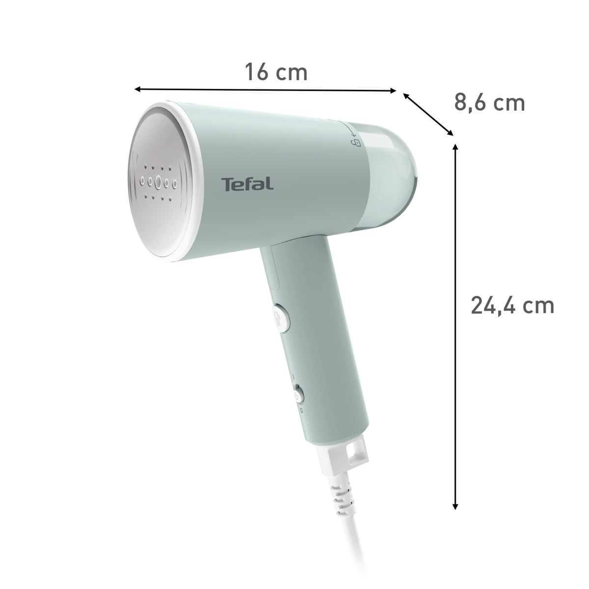 TEFAL vertikalna pegla na paru DT1034E1, putna; 1200 W