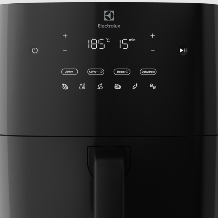 ELECTROLUX friteza na zrak + paru EAF7SB; Seria 800; 5,4 lit.; 1700 W; Crna