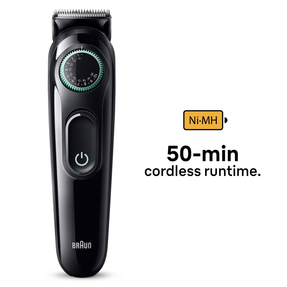 BRAUN trimer za bradu BT3411, Serija 3, Zeleni