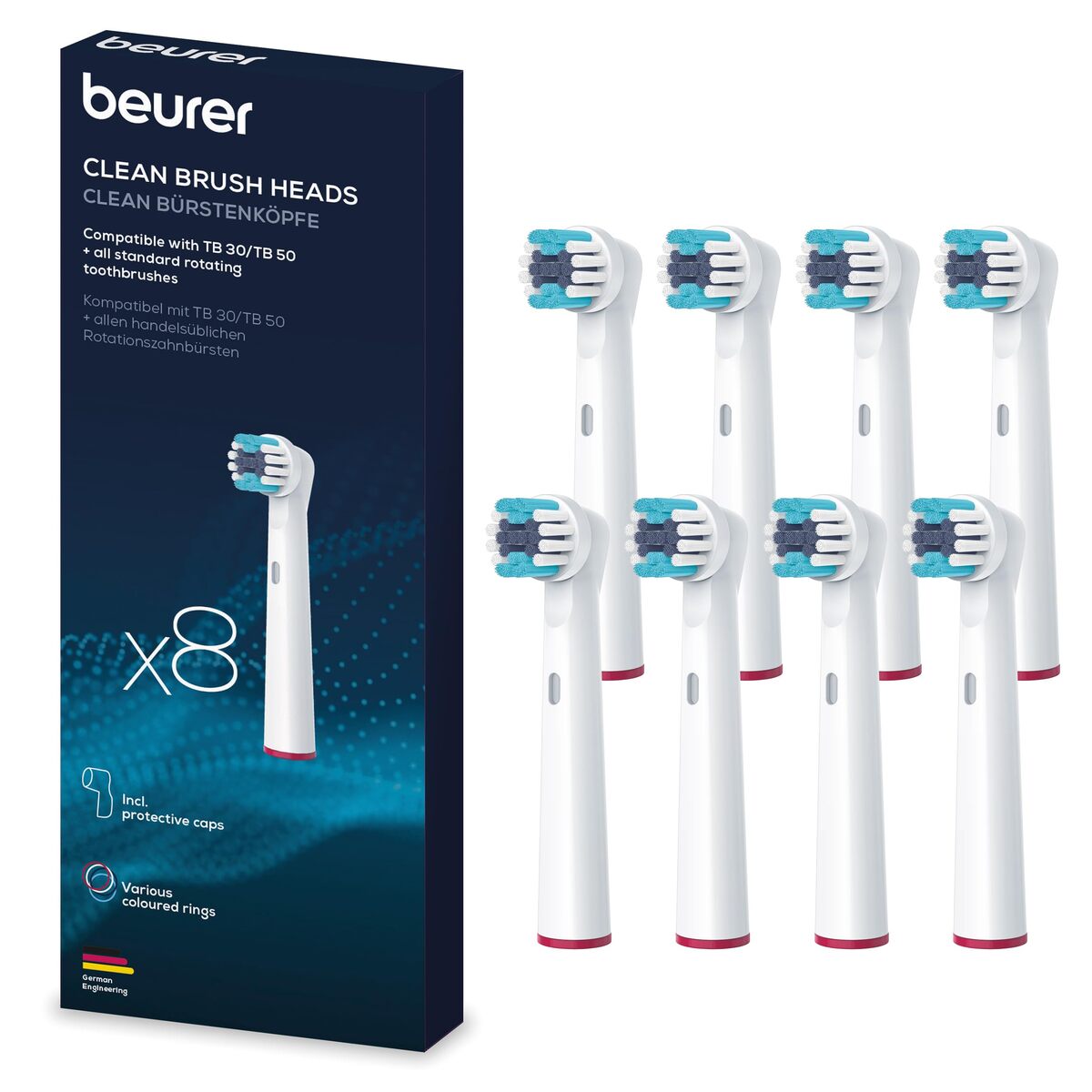 Beurer TB 30/50 Clean zamjenske četkice, 8 komada