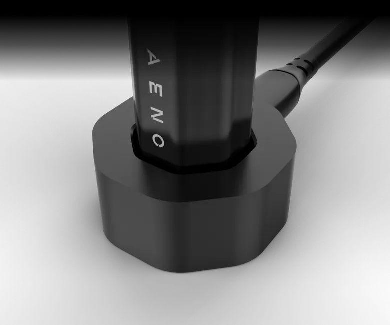 AENO SMART Sonic električna četkica DB2S: crna, 4 moda+8smart, bežično punjenje; 3 glave; putna torbica; 46000 rpm, 90 dana bez punjenja; IPX7
